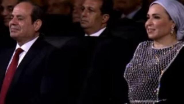 الرئيس عبدالفتاح السيسي وزوجته السيدة إنتصار السيسي