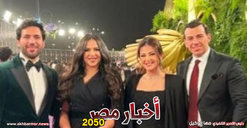 دنيا سمير غانم و رامى رضوان وايمي سمير غانم وحسن الرداد