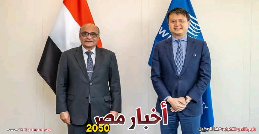 المستشار عمر مروان وزير العدل مع مدير عام المنظمة العالمية للملكية الفكرية الوايبو