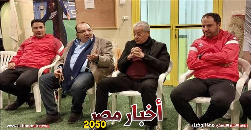 جانب من اجتماع رئيس نادي المقاولون