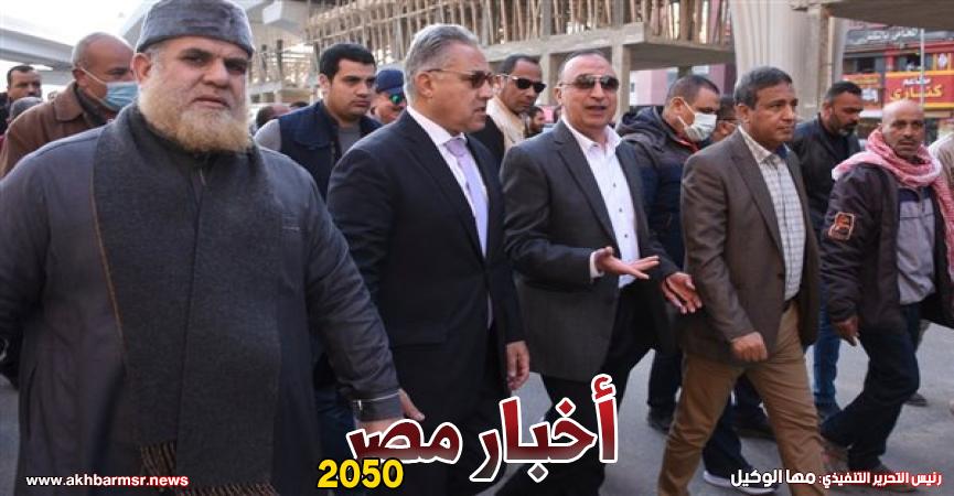 النواب ومحافظ الإسكندرية بكوبري الـ ٢١