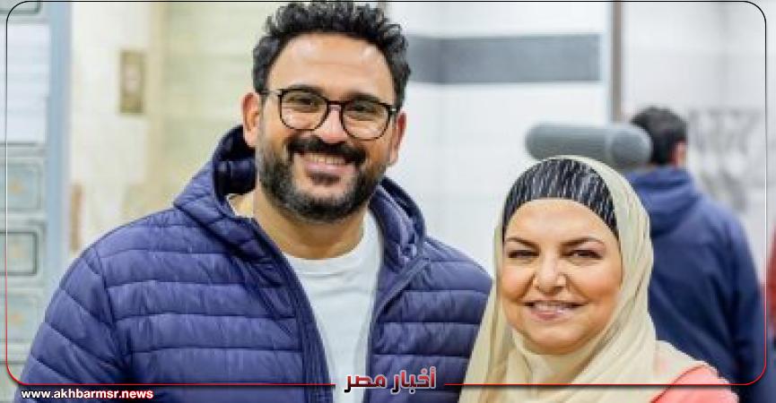 عزة لبيب وأكرم حسنى