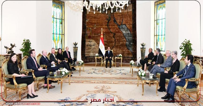استقبال الرئيس عبد الفتاح السيسي وفداً من الكونجرس الأمريكي