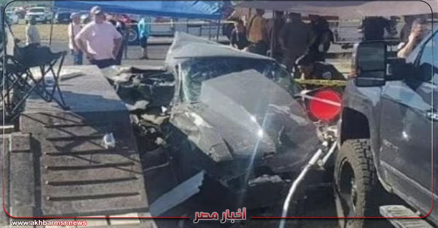 حادث تصادم سيارتين