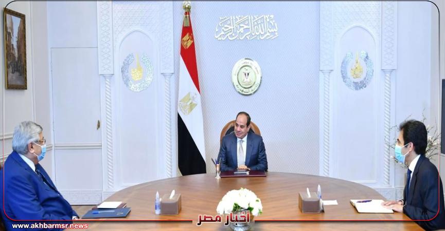 اجتماع الرئيس عبد الفتاح السيسي مع الدكتور محمد عوض تاج الدين