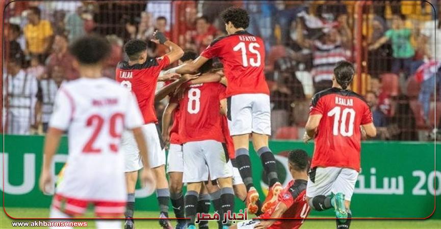 رياضة  احتفال لاعبي منتخب الشباب بالفوز على عمان