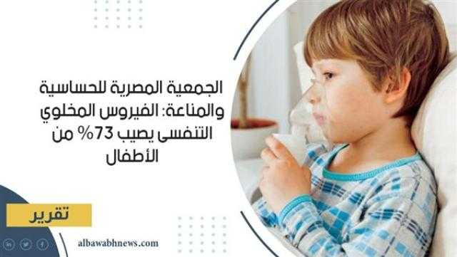 الجمعية المصرية للحساسية والمناعة: الفيروس المخلوي التنفسى يصيب ٧٣% من الأطفال