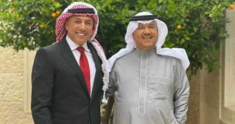 محمد عبده وعمر العبد اللات يغنيان فى حفل زفاف ولى عهد الأردن