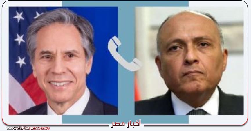 وزير الخارجية يتلقى اتصال هاتفي من نظيره الأمريكي