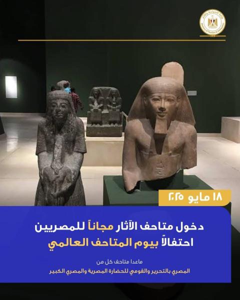 تستقبل متاحف الآثار على مستوى الجمهورية زائريها من المصريين مجانا