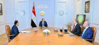الرئيس عبد الفتاح السيسي يلتقي ، اليوم، مع الدكتور مصطفى مدبولي رئيس مجلس الوزراء، والمهندس كريم بدوي وزير البترول والثروة المعدنية.
