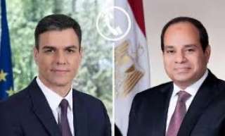 تلقى السيد الرئيس عبد الفتاح السيسي، اليوم، اتصالاً هاتفياً من رئيس الوزراء الأسباني ”بيدرو سانشيز”.
