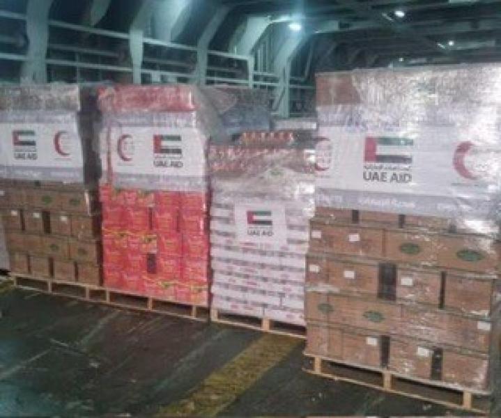 مساعدات إماراتية لغزة: سفينة جديدة ترسو في أسدود محملة بـ2100 طن