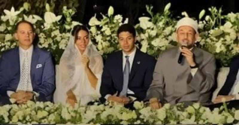 رامى إمام يحتفل بعقد قران ابنه حفيد الزعيم عادل إمام