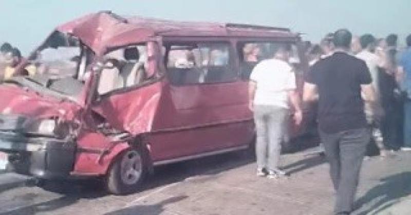 حالة حرجة و8 آخرى مستقرين فى حادث الطريق الإقليمى بالشرقية..