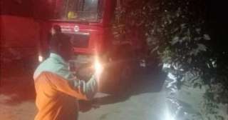 إخماد حريق في هيش ومخلفات بكورنيش النيل بحلوان دون إصابات