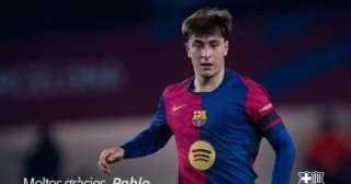 برشلونة يعلن انتقال بابلو توري رسميًا إلى مايوركا