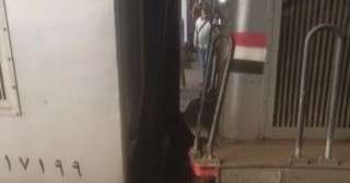 قطار يصطدم بالرصيف فى محطة مصر دون إصابات..