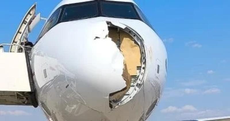 طائر يصطدم بمقدمة طائرة إيرباص ويرغمها على الهبوط
