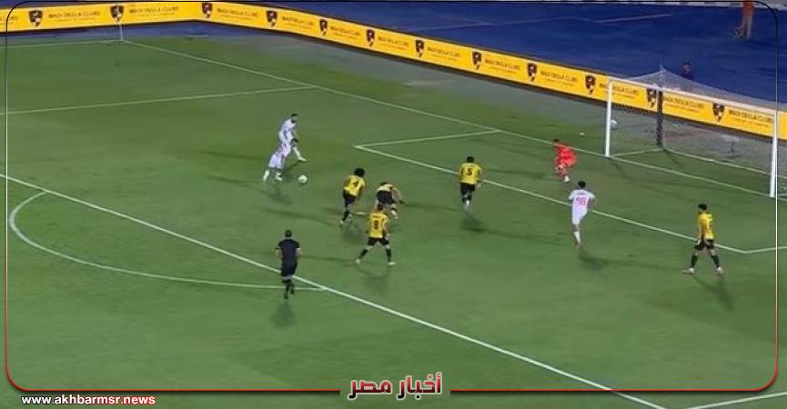 الزمالك يتقدم على وادي دجلة بهدف ناصر ماهر في الشوط الأول