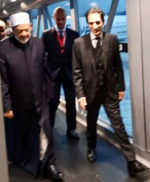 بسام راضي يستقبل فى روما الدكتور احمد الطيب شيخ الأزهر الشريف.