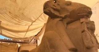 ‎إنقاذ طريق الكباش بمعبد الكرنك بالأقصر: ترميم 48 تمثالًا بأيدي مصرية