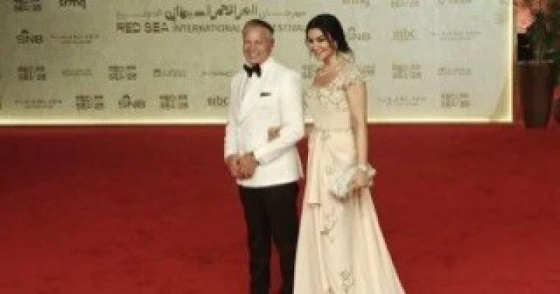 أروى جودة وزوجها بمهرجان البحر الأحمر فى أول ظهور بعد الزواج