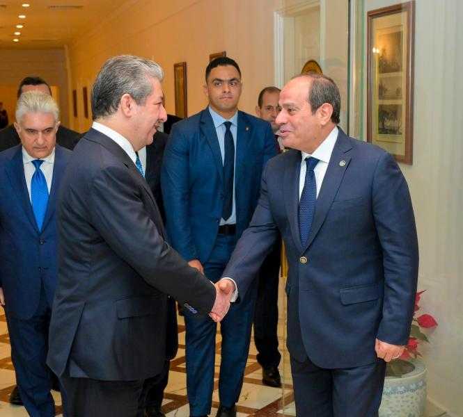 الرئيس عبد الفتاح السيسي يستقبل  اليوم، السيد مسرور بارزاني رئيس حكومة كردستان - العراق
