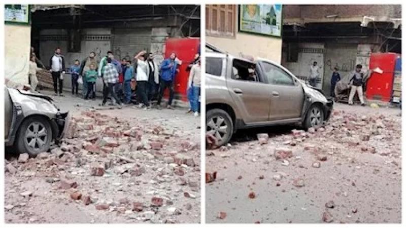 الإسكندرية | انهيار جزئي لعقار بالقباري.. سيارة تتحطم أسفله