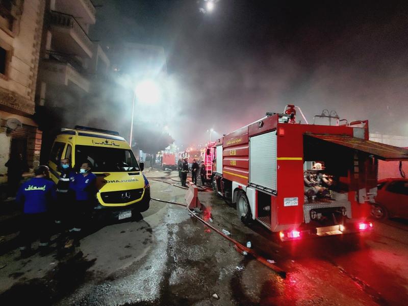 ارتفاع ضحايا حريق مصنع ملابس بسرايا القبة .. عاجل