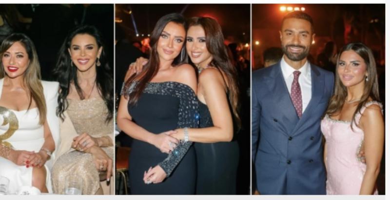 ياسمين عبد العزيز وكريم فهمي وزوجته وليلى علوي ورضوى الشربيني من بينهم ... نجوم سطعت في سماء الأهرامات بحفل زفاف ابنة محمد السعدي