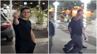 امير عيد يساند طليقته في عزاء والدها بمسجد حسين صدقي في المعادي