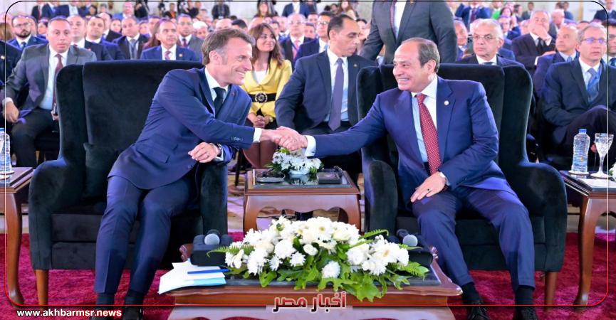 السيسي لماكرون: أهلاً بك ضيفاً عزيزاً في الإسكندرية عروس البحر المتوسط