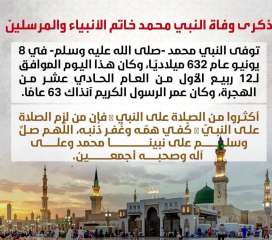 ذكرى وفاة النبي محمد خاتم الأنبياء والمرسلين* ذكرى وفاة النبي محمد خاتم الأنبياء والمرسلين*
