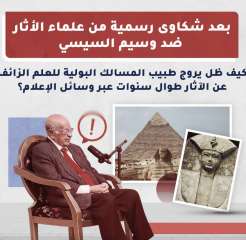 المجلس الأعلى لتنظيم الإعلام  يتلقي شكوى مقدمة من علماء المصريات، زاهي حواس وممدوح الدماطي، ضد أستاذ جراحة الكلى والمسالك البولية وسيم السيسي