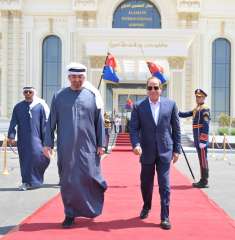 الرئيس عبد الفتاح السيسي ودع صباح اليوم، بمطار العلمين الدولي أخاه... الرئيس عبد الفتاح السيسي ودع صباح اليوم، بمطار العلمين الدولي أخاه صاحب السمو الشيخ محمد بن زايد آل نهيان