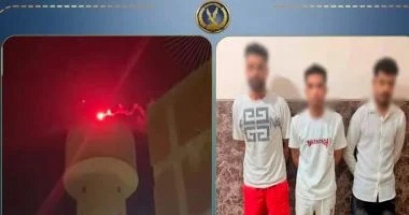 فني بمحطة مياه يشعل بها ألعابا نارية احتفالا بعيد ميلاد