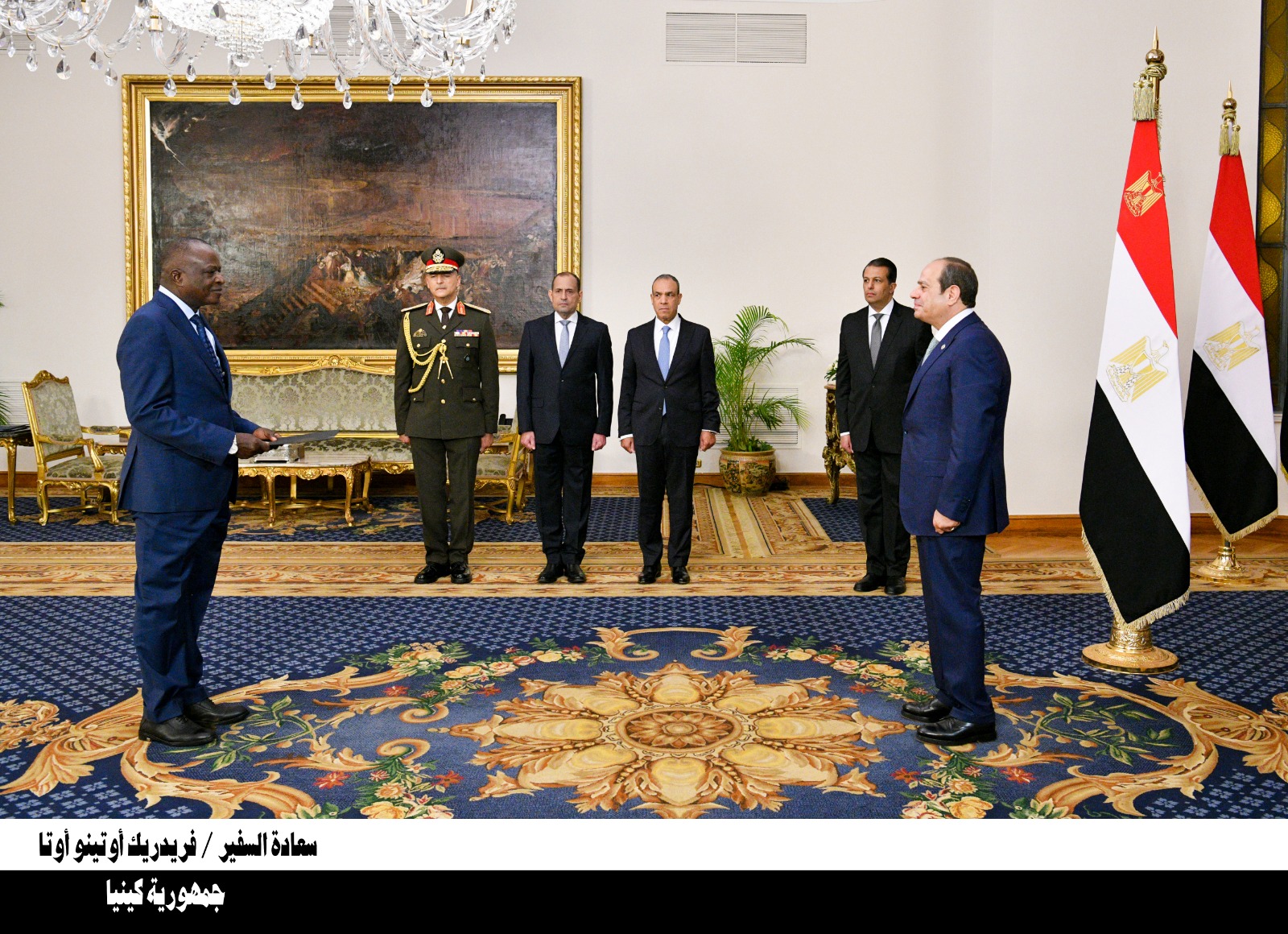 الرئيس السيسي يتسلم أوراق اعتماد 23 سفيرا جديدا 